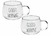 Kit 2 Caneca De Vidro 380ml 8cm Good Morning - comprar online