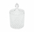 Potiche De Cristal Com Tampa Litt 8,5x14,5cm Wolff Cor Incolor