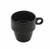 Xícara Em Porcelana 90ml Preta Empilhável para Chá Café - comprar online