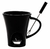 Caneca Fondue 2 Peças Porcelana Ivy Preto 200ml Lyor - comprar online