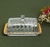 Manteigueira Lyor Radial De Cristal Com Tampa E Fio De Ouro na internet