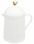 Bule de Cerâmica Colibri Com Tampa Branco 600ml - Wolff - casa em decor