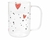 2 Caneca Vidro Borossilicato Resistente Heart 280ml Coração - Wolff - comprar online