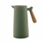 Garrafa Térmica C/ Cabo de Madeira Nórdica Verde 1L - casa em decor