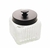 Pote Mantimento Com Tampa De Metal Preta Vegas De Vidro Lyor 800ml - comprar online