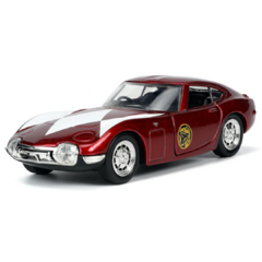 Miniatura Toyota 2000gt 1967 Power Ranger Vermelho Jada 1:32
