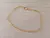 PULSERA DE ACERO DORADO GRUMET 0.8. LARGO 19 CM