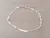 PULSERA DE ACERO BLANCO SINGAPUR TUPIDA. LARGO 19 CM