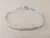 PULSERA DE ACERO MALLA PLANA RIGIDA 3 MM. LARGO 18,5 CM
