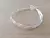 PULSERA DE ACERO BLANCO VÍBORA CHATA TRIPLE ENTRELAZADA. LARGO 18,5 CM + EXT. 5 CM.