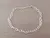 PULSERA DE ACERO BLANCO TIFFANY 1.0. LARGO 18.5 CM