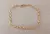PULSERA DE ACERO DORADO TIFFANY 0.8 . LARGO 19 CM