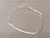 PULSERA DE ACERO BLANCO ESLABÓN CONECTOR CILINDRO PLANO. LARGO 20,5