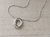 DIJE DE ACERO INICIAL O DE 15 X 19 MM CON CADENA CLAPTON CON BOLITAS DE 40 CM + EXT. DE 5 CM