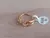 ANILLO DE ACERO DORADO TIPO CHUNKY NUDO DE ALAMBRE