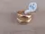 ANILLO DE ACERO DORADO TIPO CHUNKY CALADO DOBLE