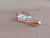 ANILLO DE ACERO DORADO TIPO CHUNKY ABIERTO ALARGADO