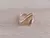ANILLO DE ACERO DORADO TIPO CHUNKY ABIERTO DIAGONAL