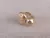 ANILLO DE ACERO DORADO TIPO CHUNKY ABIERTO RECTANGULAR