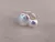 ANILLO DE ACERO BLANCO TIPO CHUNKY ABIERTO RECTANGULAR