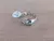 ANILLO DE ACERO VÍBORA ESLABÓN GRUMET OJOS STRASS VERDE