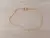 PULSERA DE ACERO ESLABÓN DORADO CONECTOR OVAL. LARGO 18 CM