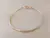 PULSERA DE ACERO DORADO MALLA PLANA RÍGIDA 3 MM. LARGO 18,5 CM