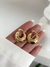 ARO DE ACERO DORADO ARGOLLA INFLADA EFECTO RETORCIDO 25 MM - comprar online