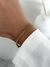 PULSERA DE ACERO DORADO DOBLE ESLABÓN BOLITAS 2 MM. LARGO 18,5 CM - comprar online