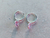 ARO PLATA ARGOLLA 1.7 X 14 MM CON DIJE PUNTO DE LUZ ROSA COLGANTE. PESO APROX 1.90 GR.