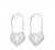 ARO PLATA COLGANTE CANDADO CON ZIRCONES. PESO APROX 1.30 GR. LARGO TOTAL 18 MM