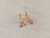 ARO PLATA BAÑADO EN ORO HUGGIES 10 MM CON DIJE ESTRELLA C/ZIRCON. PESO APROX 1.80 GRS.