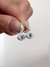 ARO DE ACERO BLANCO BRISURA CON DIJE OJO C/STRASS. LARGO TOTAL 23 MM - comprar online