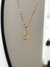 collar inicial dorado - tienda online