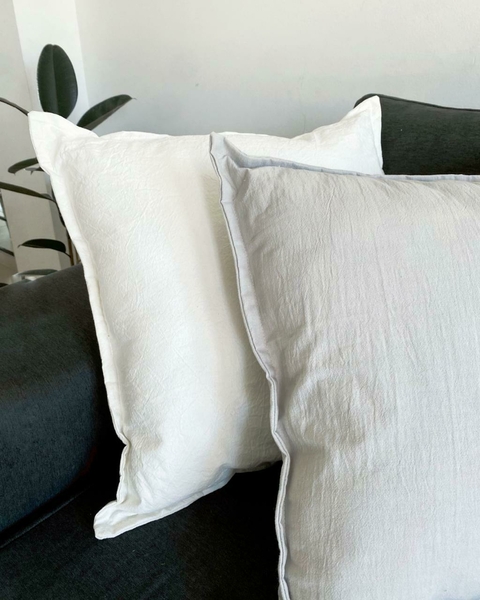 ALMOHADÓN GRIS PERLA 50X50