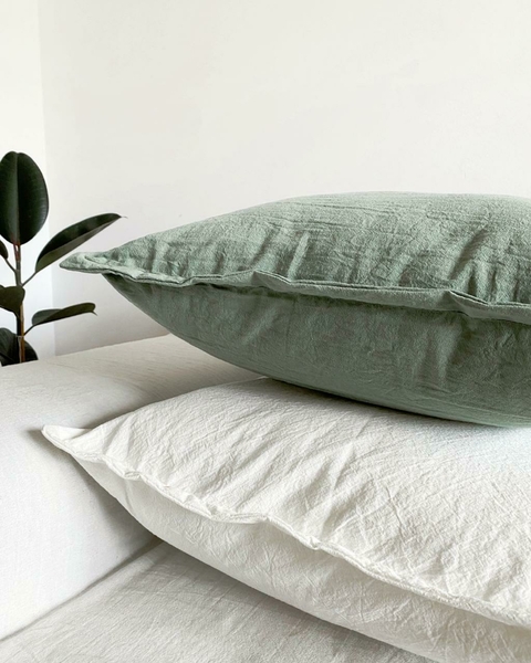 ALMOHADÓN VERDE SECO 50X50