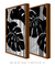 Imagem do Conjunto 2 Quadros Decorativo Formas Botânicas