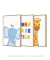 Conjunto 3 Quadros Decorativo Infantil Selva Encantada - loja online