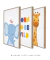 Conjunto 3 Quadros Decorativo Infantil Selva Encantada - loja online