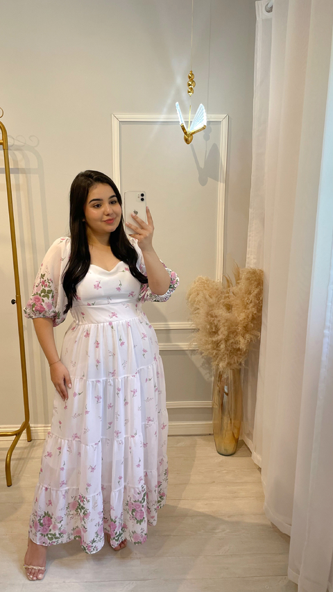 VESTIDO LAURA EM CHIFFON - comprar online