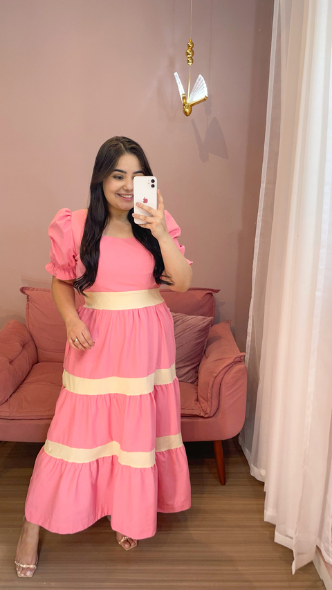 VESTIDO LAVÍNIA ROSA