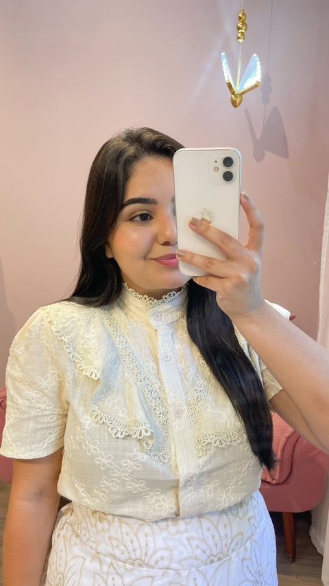 BLUSA SARA BEGE CLARA