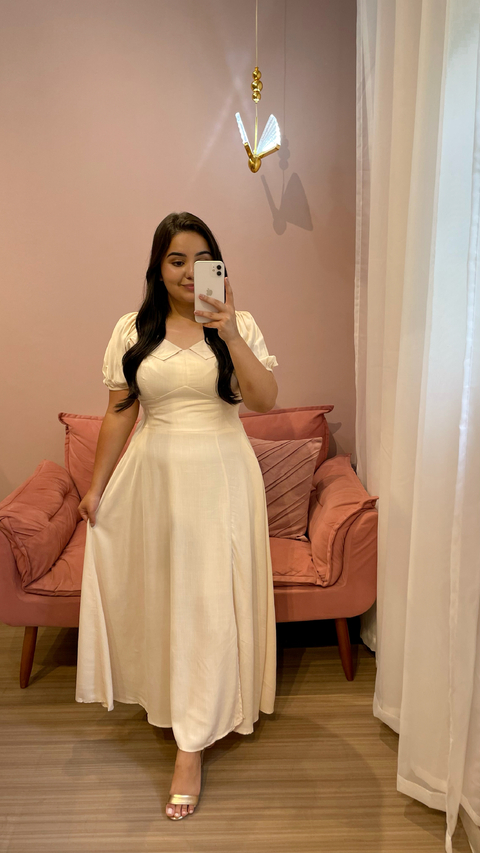 VESTIDO ELEONORA OFF WHITE