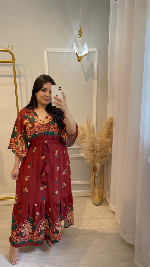 VESTIDO ABGAIL TERRACOTA - comprar online