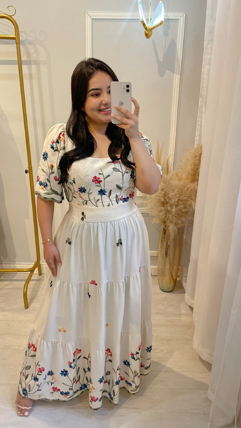 VESTIDO MIRIAN BORDADO - comprar online