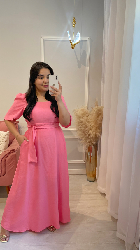 VESTIDO HELOÍSA ROSA CLARO - comprar online