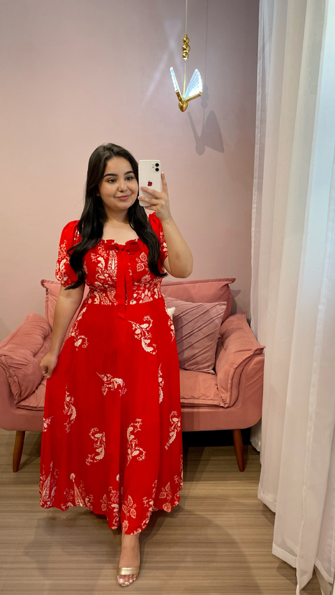VESTIDO SARAH VERMELHO