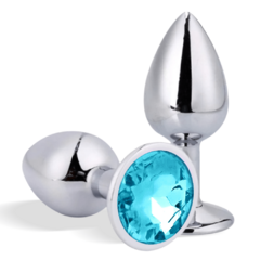 Plug Anal Metal Com Pedra M
