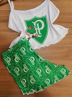 Pijama Feminino Suede Premium - Time Palmeiras