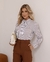 Camisa Listrada Fundo Branco Flamê | 3652739 - comprar online